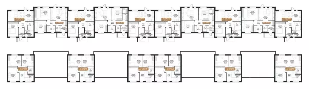 Таунхаус в Ленинградская область, Всеволожск ш. Южное (66 м) - Фото 1