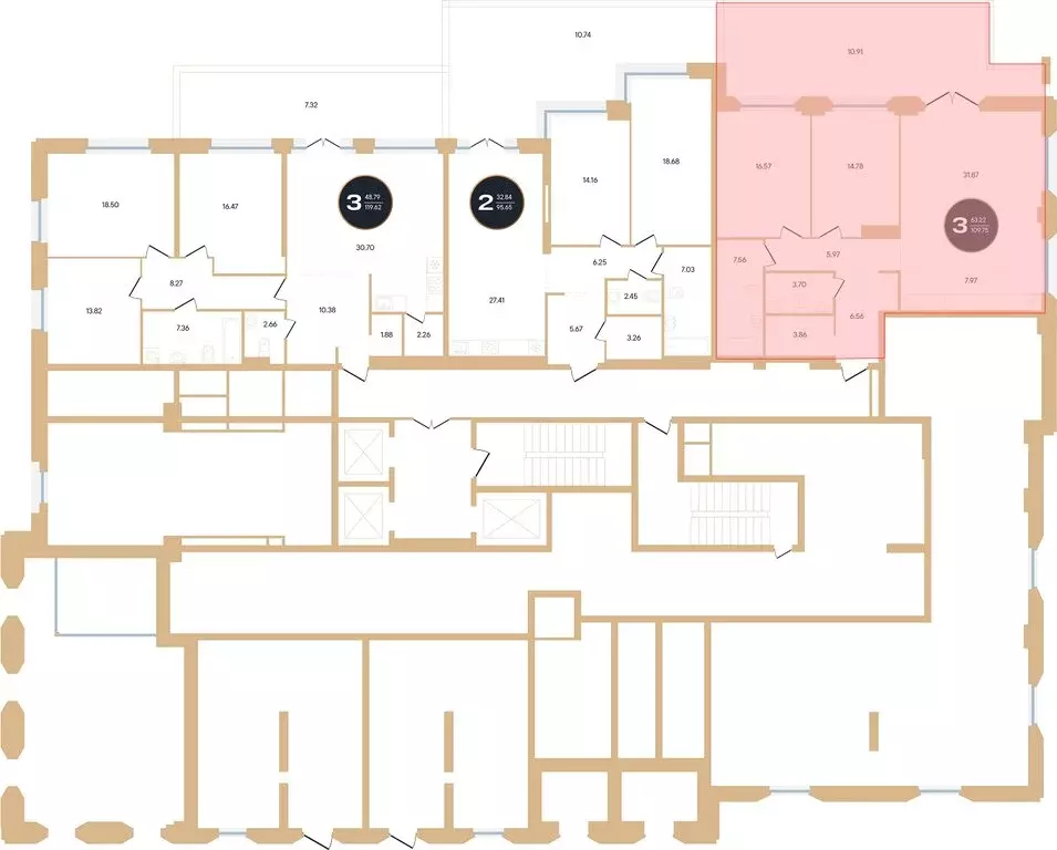 3-комнатная квартира: Уфа, улица Рихарда Зорге, 73/1 (109.2 м) - Фото 1