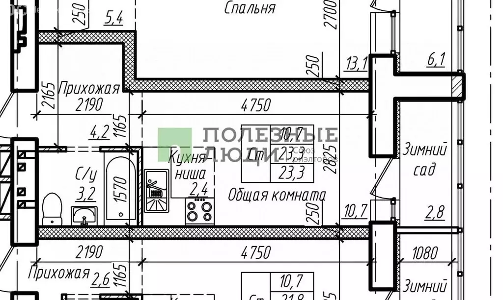 Квартира-студия: Барнаул, улица Смирнова, 94А (23.3 м) - Фото 0