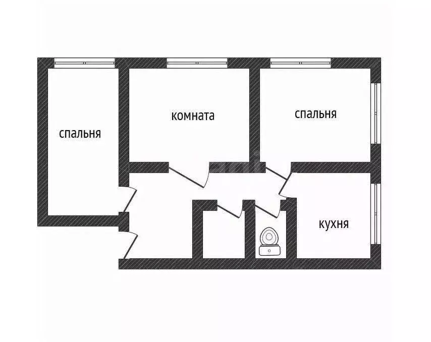 3-к кв. Алтайский край, Бийск ул. Феликса Дзержинского, 1 (78.3 м) - Фото 2