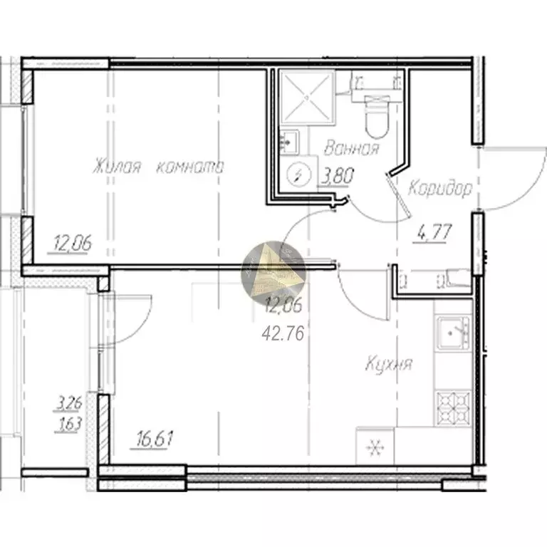 1-комнатная квартира: Санкт-Петербург, Среднерогатская улица, 11к2 ... - Фото 1