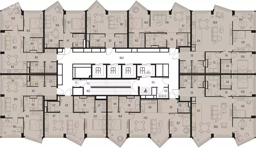 2-комнатная квартира: Москва, Летниковская улица, 11к1 (60.5 м) - Фото 1