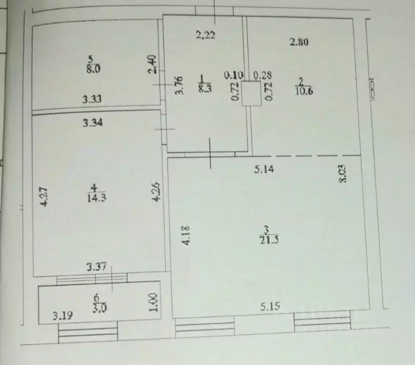 2-к кв. Башкортостан, Уфа ул. Чернышевского, 28 (62.7 м) - Фото 1