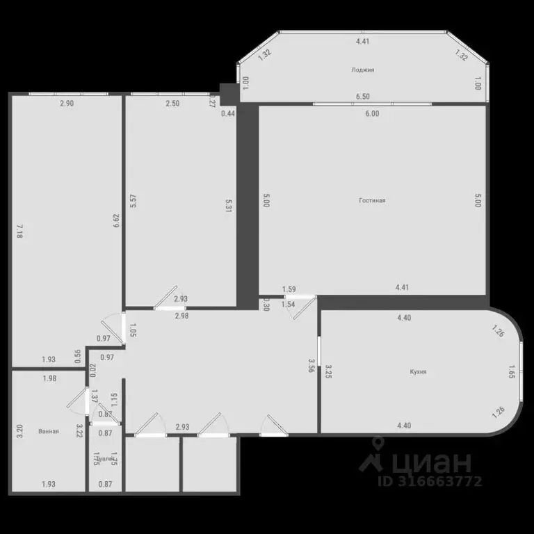 3-к кв. Томская область, Томск ул. Гоголя, 63 (113.5 м) - Фото 1