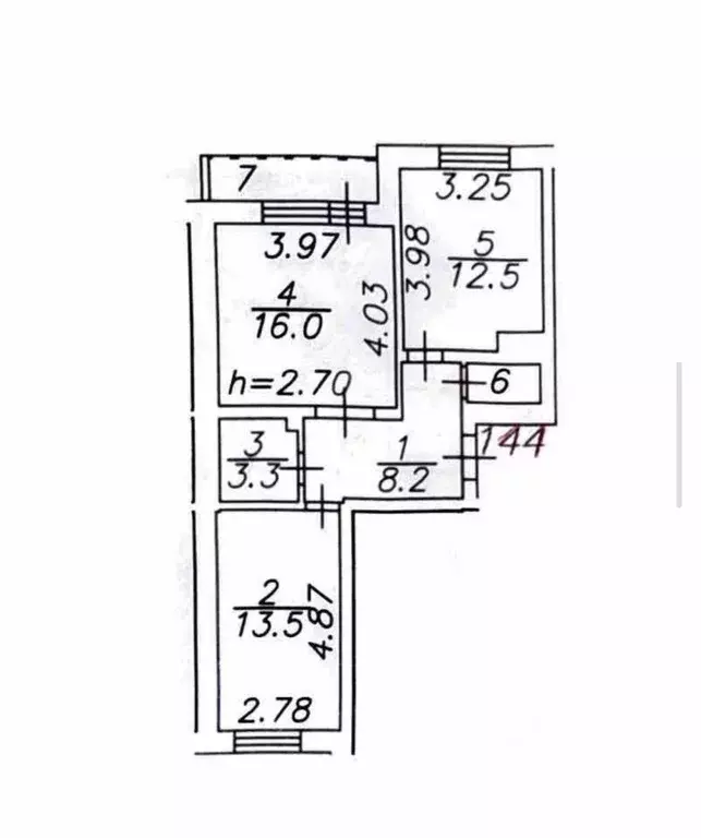 2-к кв. Астраханская область, Астрахань просп. Бумажников, 9к1 (55.1 ... - Фото 2