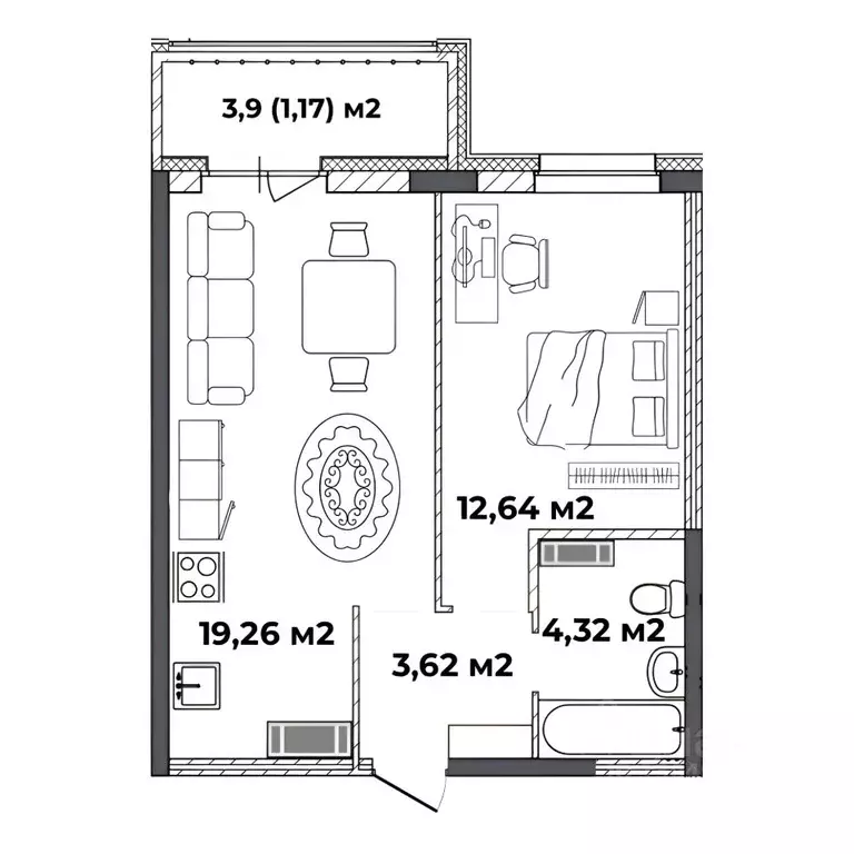 1-к кв. Ярославская область, Ярославль ул. Старая Костромская, 4 ... - Фото 1