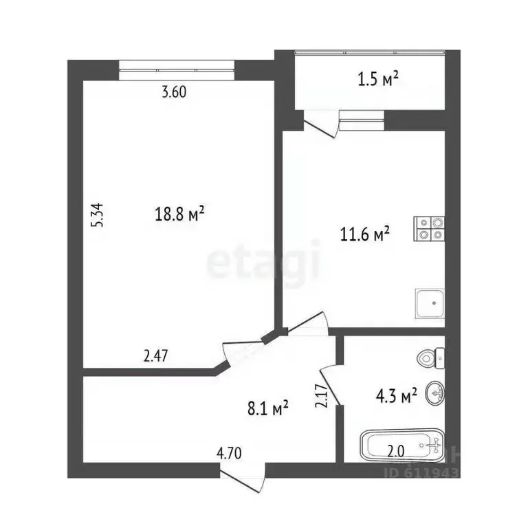Комната Мордовия, Саранск ул. Титова, 146 (17.0 м) - Фото 1