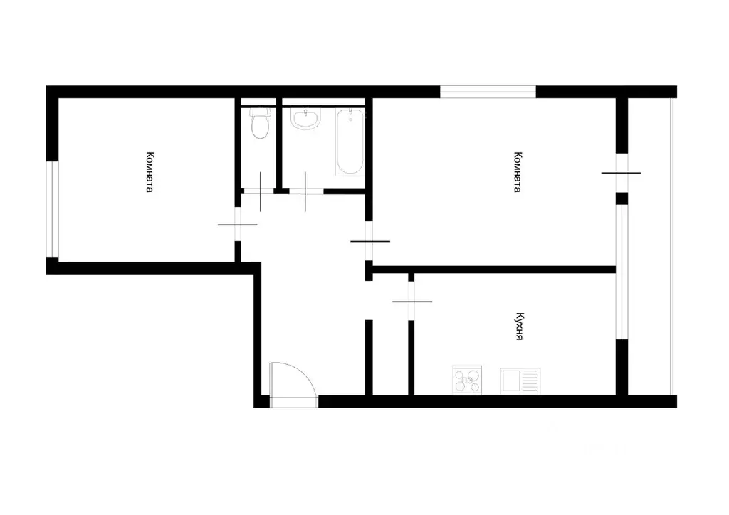 2-к кв. Московская область, Мытищи ул. Щербакова, 1к1 (53.0 м) - Фото 1