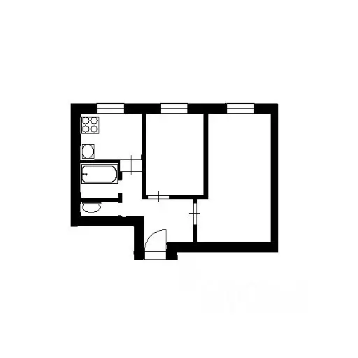 2-к кв. Новосибирская область, Новосибирск ул. Челюскинцев, 14 (39.9 ... - Фото 2
