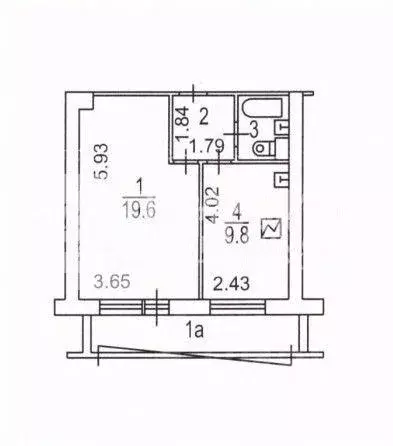 Квартира, 1 комната, 33 м - Фото 1