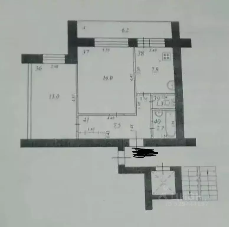 2-к кв. Самарская область, Самара Аэродромная ул., 127 (48.4 м) - Фото 1