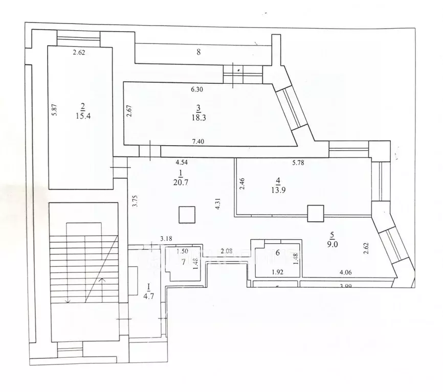 3-к кв. Архангельская область, Архангельск Соломбала исторический ... - Фото 2