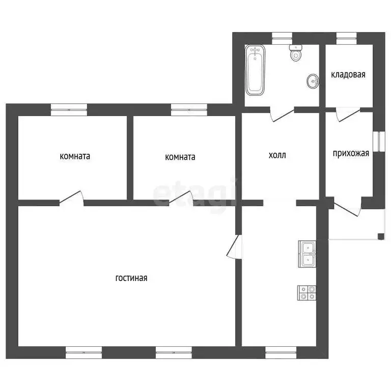 Дом в Нерехта, улица Лазо (58.8 м) - Фото 2
