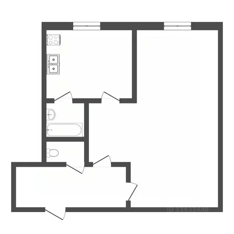 1-к кв. Тюменская область, Тюмень ул. Республики, 155 (31.8 м) - Фото 2