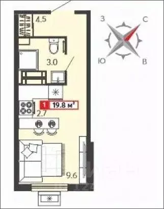 Студия Пензенская область, Пензенский район, Засечный сельсовет, с. ... - Фото 1