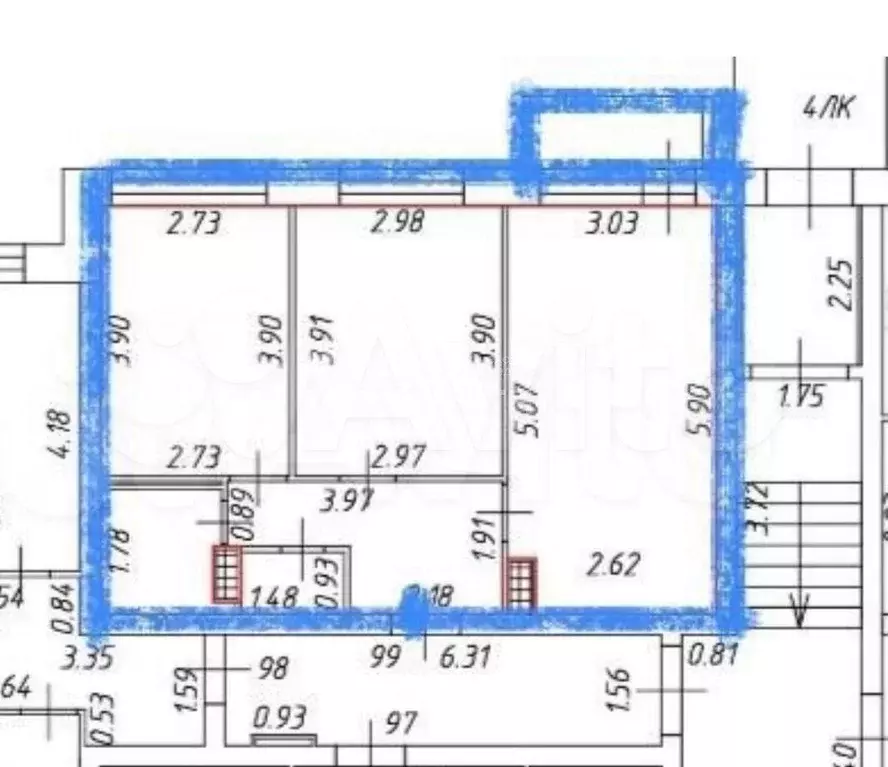 2-к. квартира, 50 м, 1/4 эт. - Фото 0