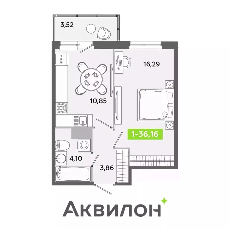 1-к кв. Ленинградская область, Всеволожский район, Заневское городское ... - Фото 0