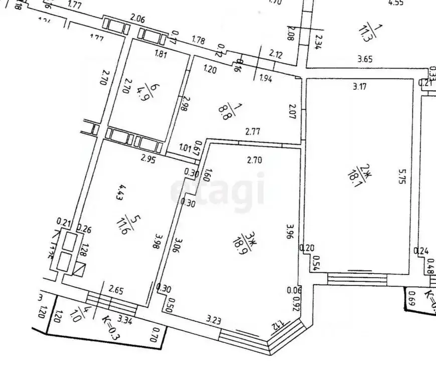 2-к кв. Калининградская область, Калининград ул. Горького, 170 (62.3 ... - Фото 2