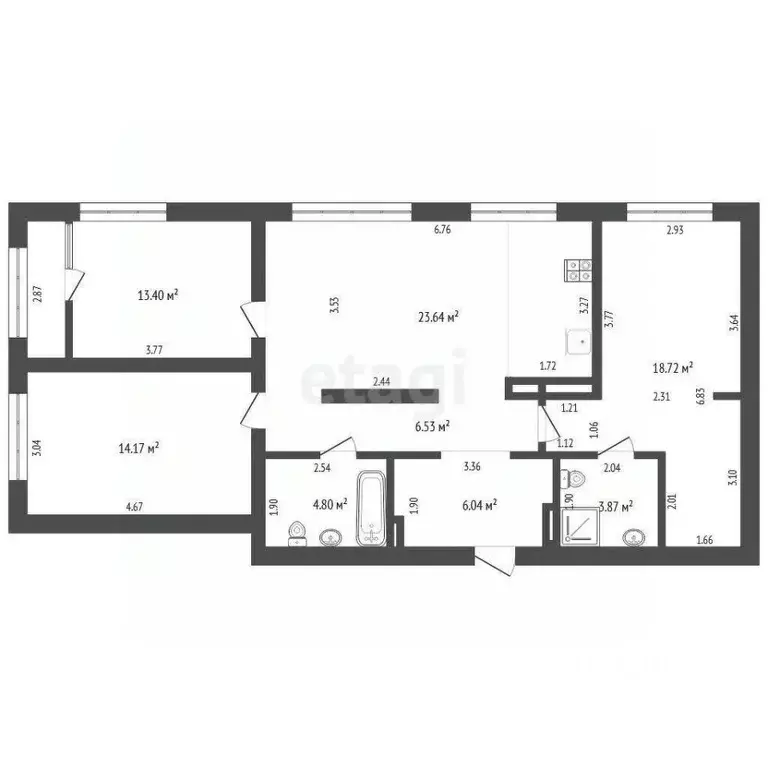 3-к кв. Тюменская область, Тюмень Рощино мкр, ул. Александра ... - Фото 2