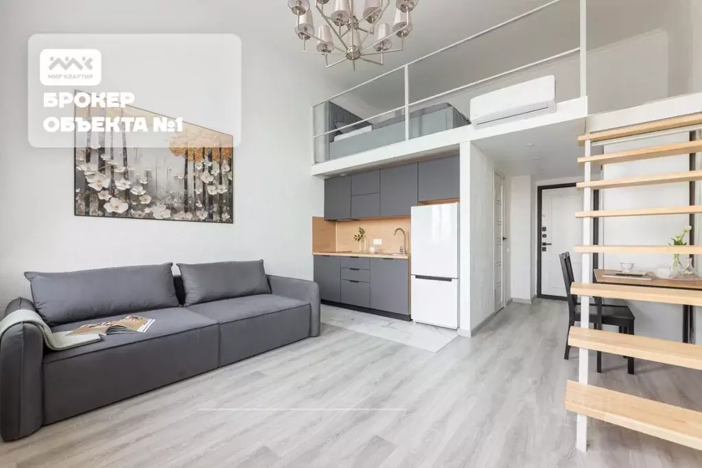 Студия Санкт-Петербург Синопская наб., 72 (35.0 м) - Фото 1