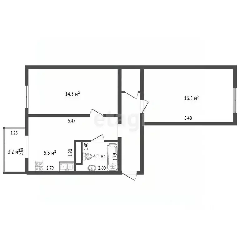 2-к кв. Краснодарский край, Анапа ул. Мирная, 29к4 (63.1 м) - Фото 2