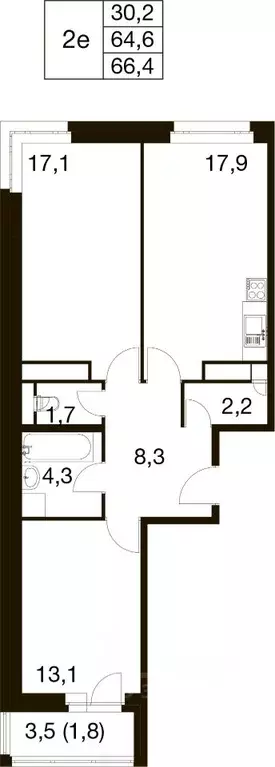 3-к кв. Московская область, Балашиха Гагарина мкр, ул. Проектная, 4 ... - Фото 1