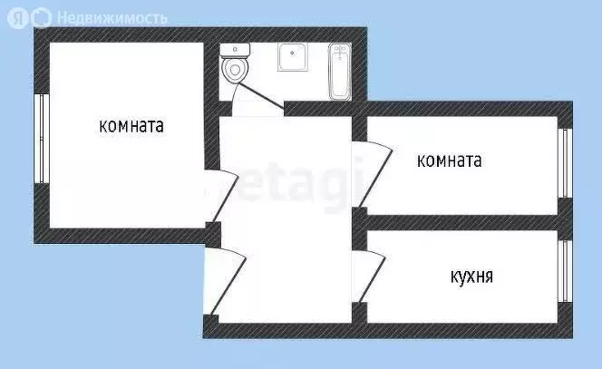 2-комнатная квартира: Бийск, улица Машиностроителей, 7 (40.3 м) - Фото 1