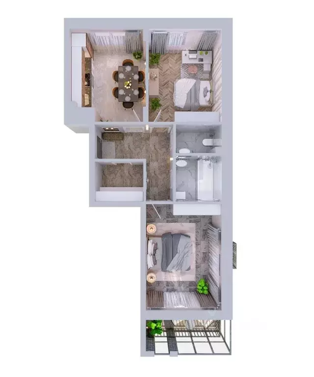 2-к кв. Татарстан, Казань ул. Ярдем, 3 (62.1 м) - Фото 1