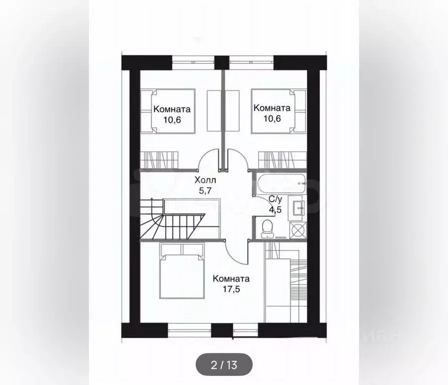 Таунхаус в Тверская область, Калининский муниципальный округ, д. ... - Фото 2