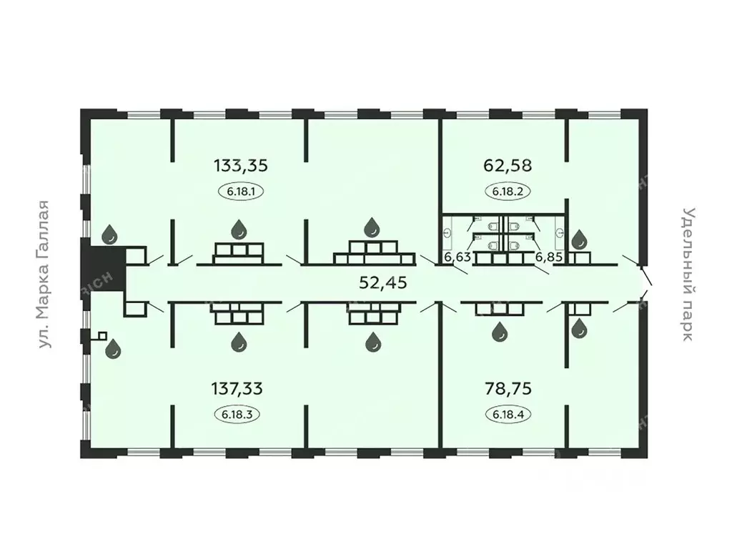 Офис в Санкт-Петербург Коломяжский просп., 19 (426 м) - Фото 2