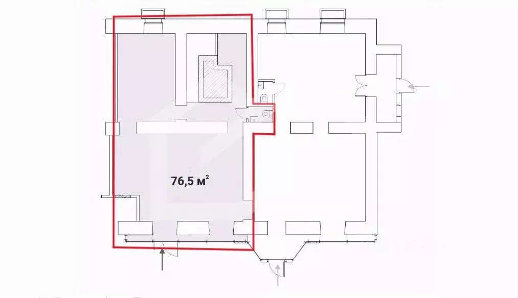 Помещение свободного назначения в Москва Брянская ул., 12 (77 м) - Фото 2