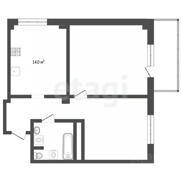 2-к кв. Тюменская область, Тюмень ул. Дмитрия Менделеева, 12 (62.0 м) - Фото 2