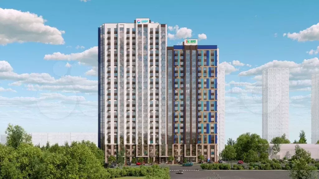 1-к. квартира, 42,4 м, 20/24 эт. - Фото 0