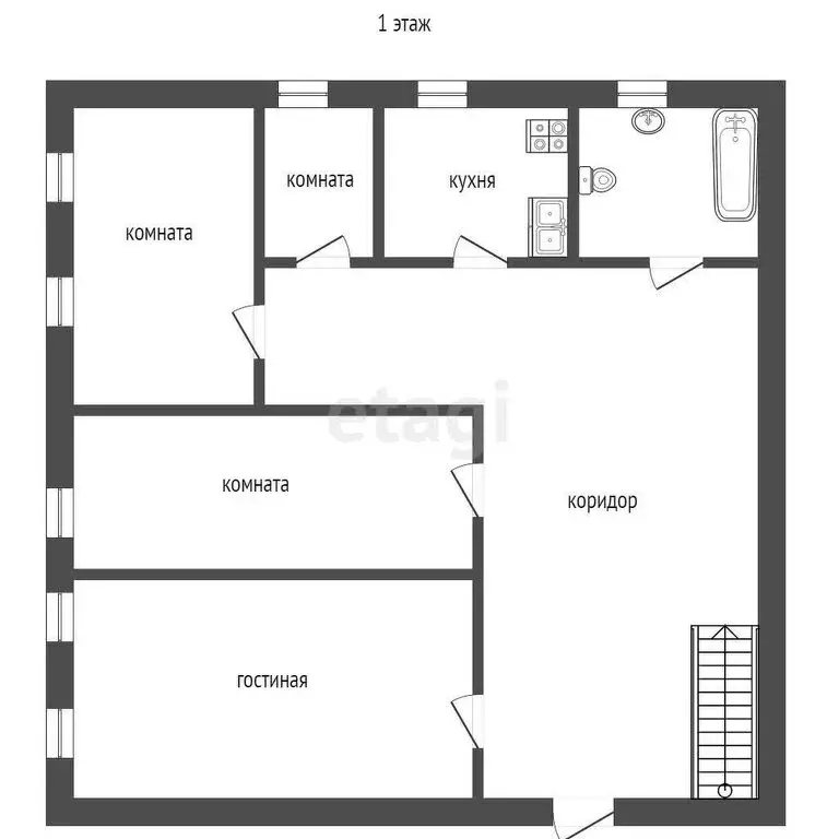 Дом в село Тимохинское, Пионерская улица (108.3 м) - Фото 1