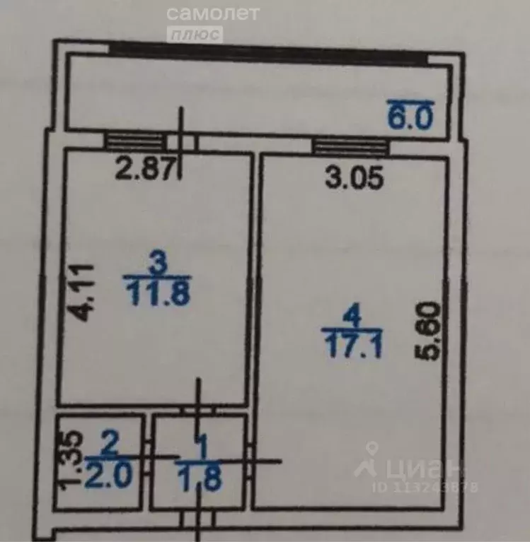 1-к кв. Дагестан, Махачкала туп. Перова, 23 (39.0 м) - Фото 1