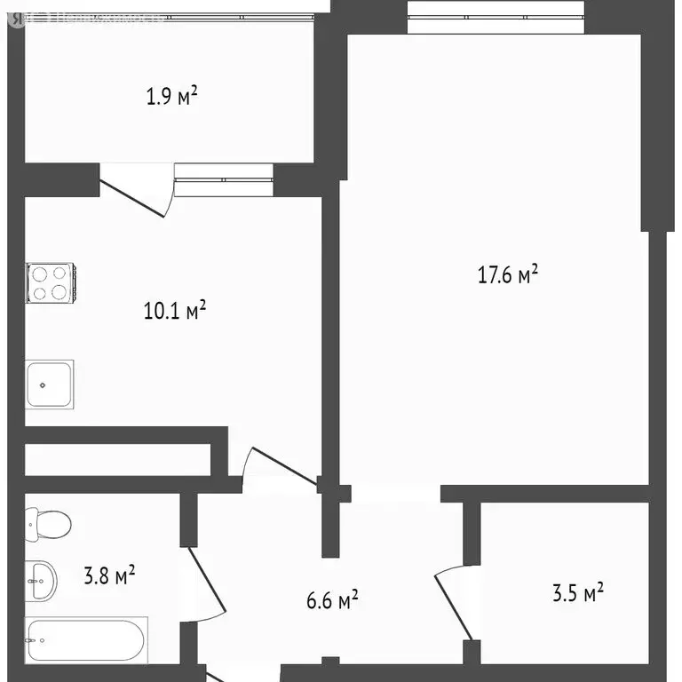 1-комнатная квартира: Нижний Новгород, жилой район Кузнечиха, бульвар ... - Фото 1
