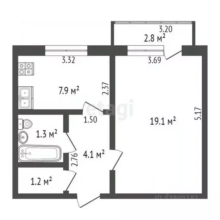 1-к кв. Ростовская область, Ростов-на-Дону ул. Тимошенко, 24 (37.0 м) - Фото 1