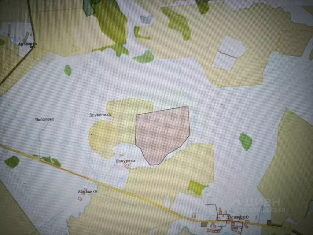 Участок в Ярославская область, Гаврилов-Ямский муниципальный округ, ... - Фото 1