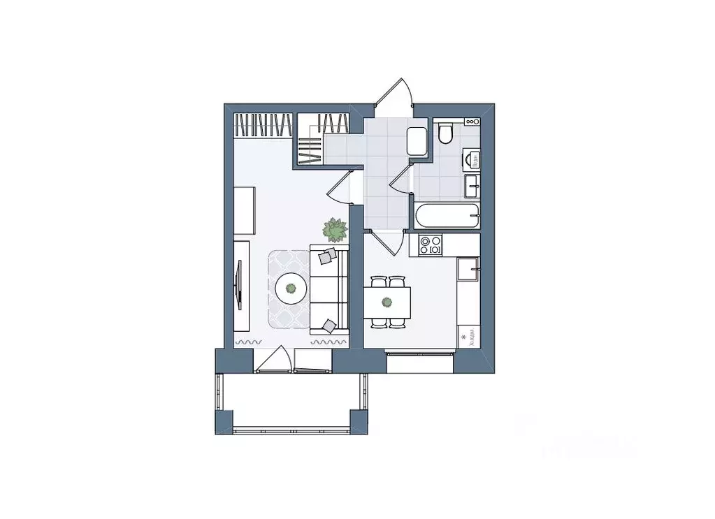 1-к кв. Кировская область, Киров городской округ, пос. Чистые Пруды ... - Фото 1