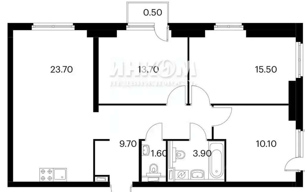 3-к кв. Московская область, Красногорск ул. Видная, 5 (78.2 м) - Фото 1