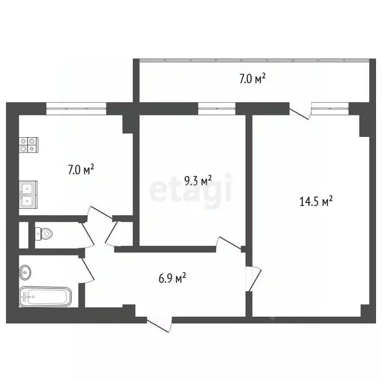2-к кв. Москва Матвеевская ул., 18К2 (39.7 м) - Фото 2