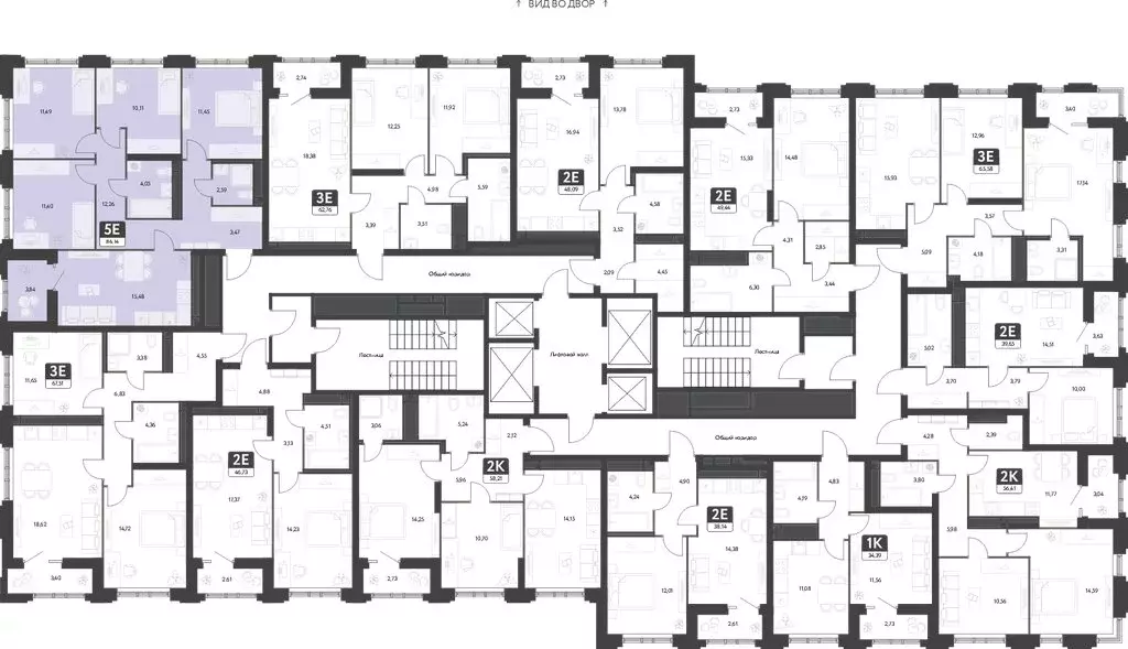 4-комнатная квартира: Екатеринбург, улица Волошина (84.22 м) - Фото 2