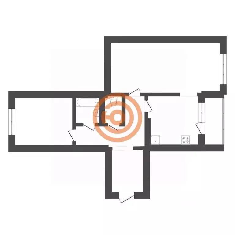 2-к кв. Тюменская область, Тюмень ул. Николая Зелинского, 19 (61.4 м) - Фото 2