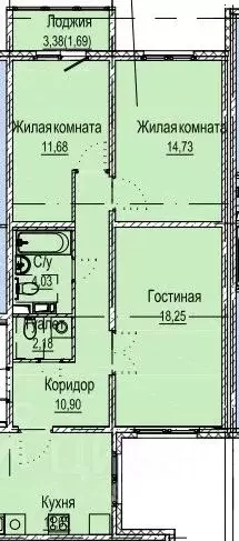 3-к кв. Нижегородская область, Нижний Новгород Лесной Городок мкр, ... - Фото 0