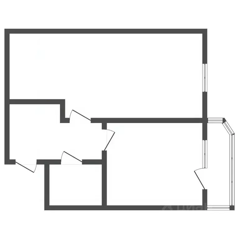1-к кв. Амурская область, Благовещенский район, с. Чигири ул. ... - Фото 2
