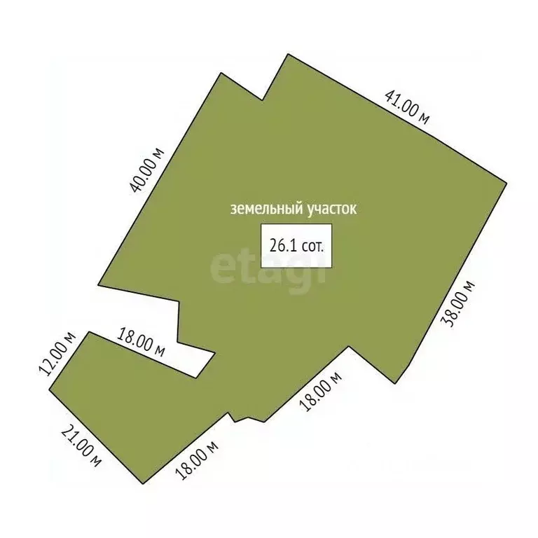 Участок в Амурская область, Шимановск Набережная ул., 44 (26.1 сот.) - Фото 1