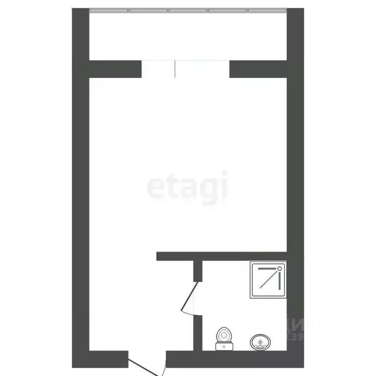 Студия Тюменская область, Тюмень ул. Щорса, 1а (21.0 м) - Фото 2