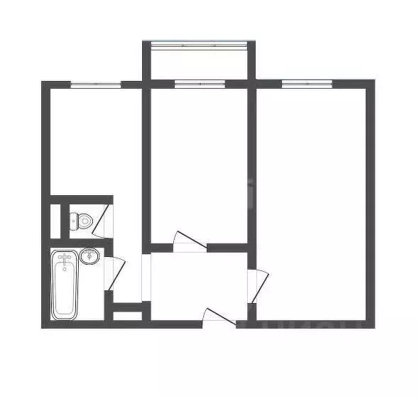 2-к кв. Кемеровская область, Прокопьевск просп. Гагарина, 47 (51.0 м) - Фото 1