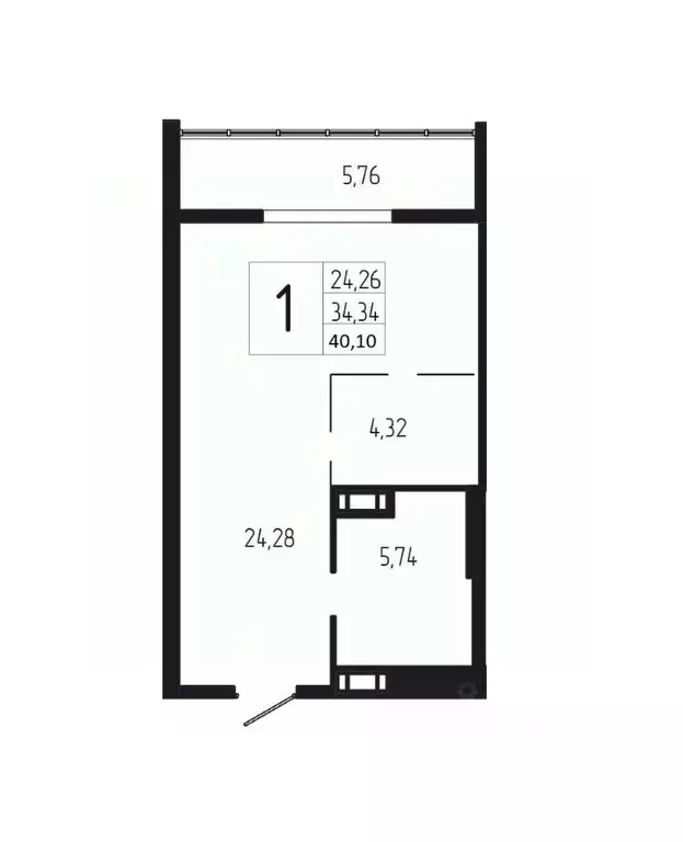 1-к кв. Волгоградская область, Волгоград бул. 30-летия Победы, 30 ... - Фото 1