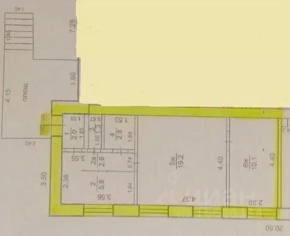 2-к кв. Оренбургская область, Оренбург ул. Конституции СССР, 10 (43.8 ... - Фото 2
